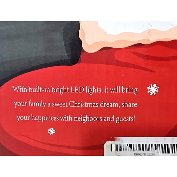 NIB Inflatable 5 Ft Decorated Christmas Tree Lighted Indoor Outdoor Stakes - Picture 8 of 9